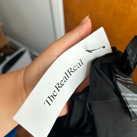 HANITA BLACK RUFFLE BLOUSE - Picture 4 of 6